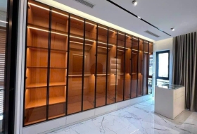 Thi công Cánh Kính Tủ Áo Cửa LÙA Đẹp Sang Trọng Giá Rẻ