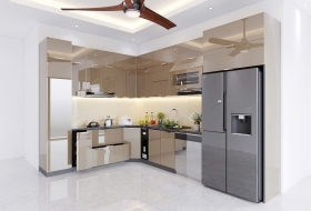 Mẫu Tủ Bếp Nhôm Hợp Kim Chữ L Hiện Đại: Giải Pháp Tối Ưu Cho Không Gian Bếp Sang Trọng