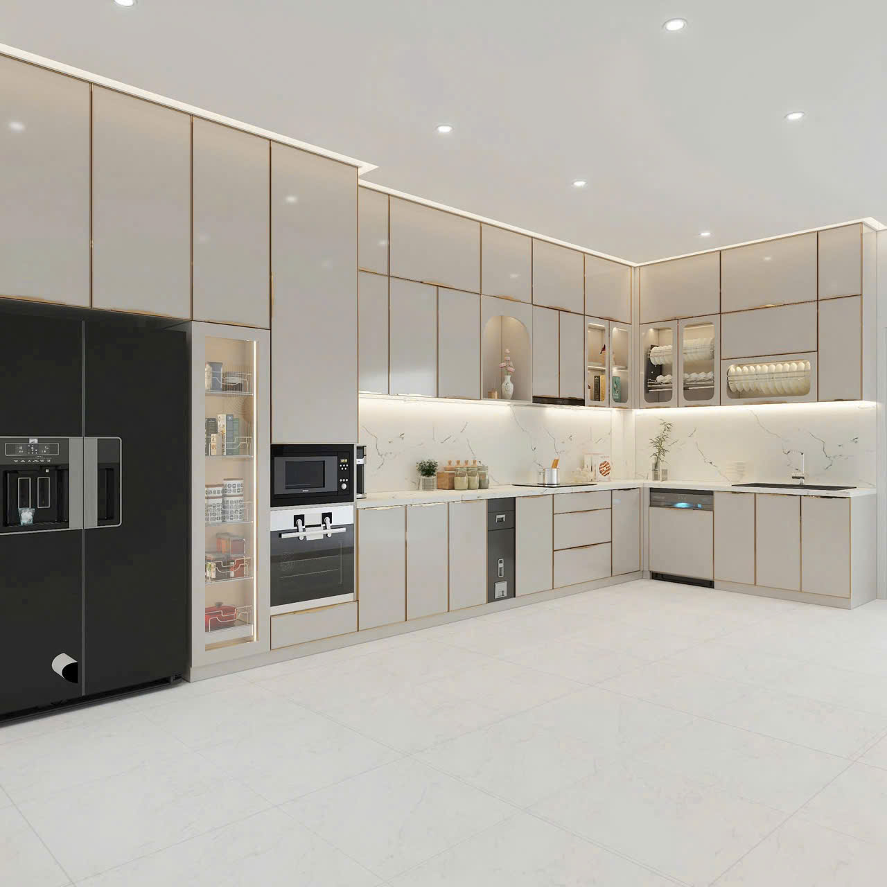 Tủ Bếp Nhôm hợp Kim Cao Cấp