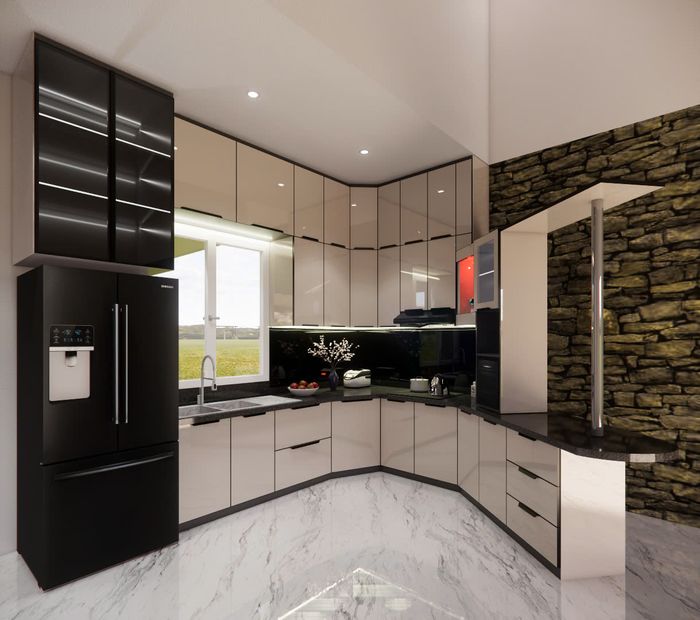 Tủ bếp nhôm tấm