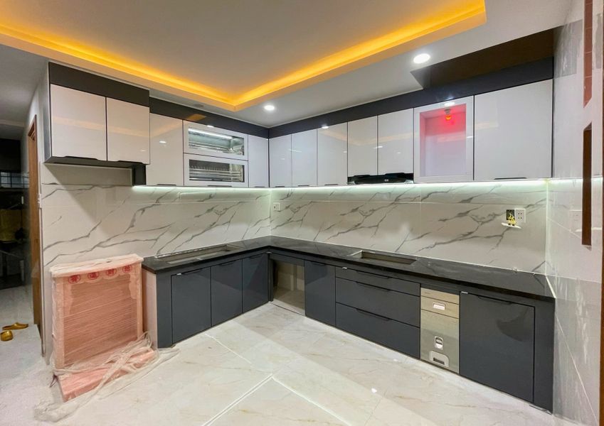 Tủ bếp nhôm tổ ong