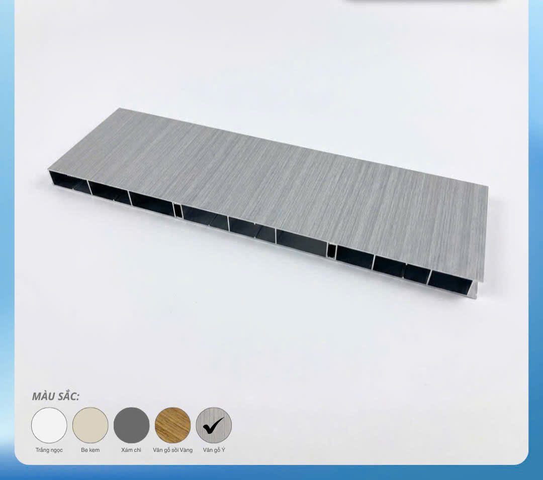 Thùng tủ bếp nhôm hợp kim Vân Gỗ Ý Thiên Phát