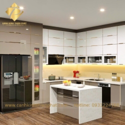 THIẾT KẾ & THI CÔNG TỦ BẾP NHÔM HỢP KIM TẠI BÌNH DƯƠNG 