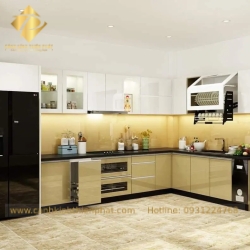 TỦ BẾP NHÔM CHỮ L – GIẢI PHÁP TỐI ƯU DIỆN TÍCH