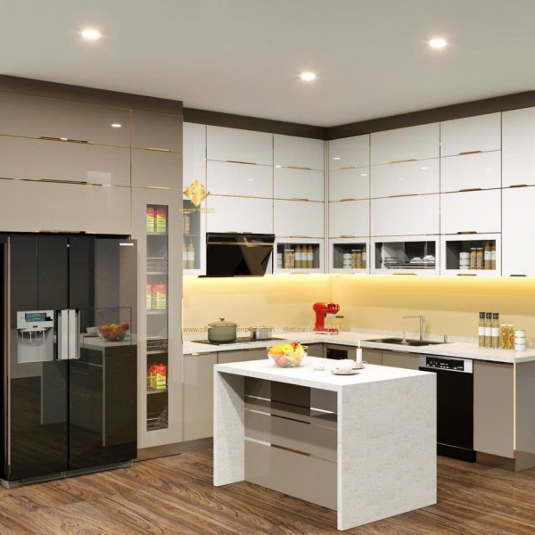 THIẾT KẾ & THI CÔNG TỦ BẾP NHÔM HỢP KIM TẠI BÌNH DƯƠNG 