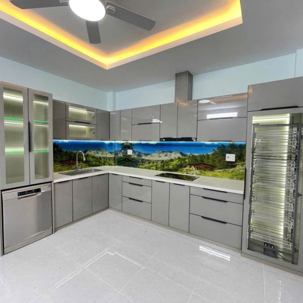 Tủ Bếp Hợp Kim Nhôm Nguyên Tấm