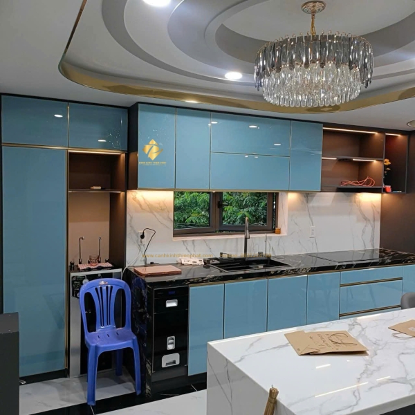 Tủ bếp nhôm tấm sài gòn